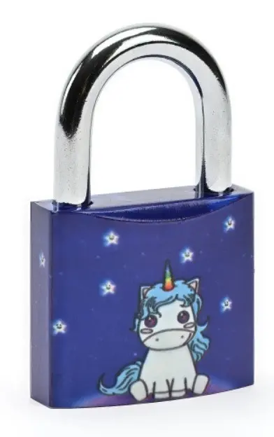 Visací zámek barevný Unicorn