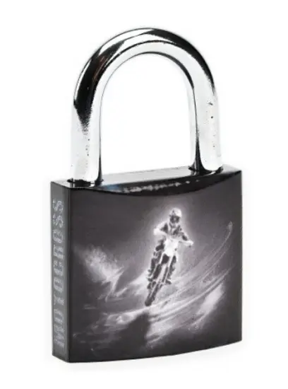 Visací zámek barevný MOTO