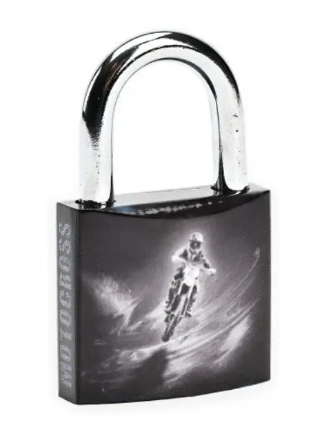 Visací zámek barevný MOTO