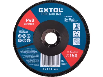 kotouč lamelový šikmý korundový, O150mm, P40