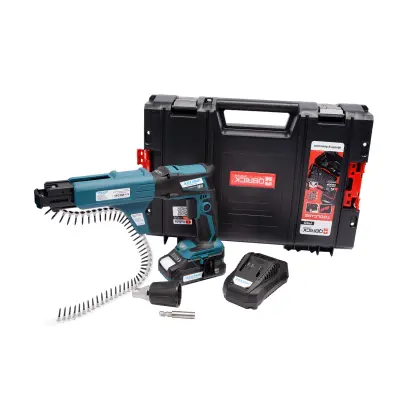 Aku šroubovák na sádrokarton bezuhlíkový 18 V 2,0 Ah, nabíječka 2,4 A + box