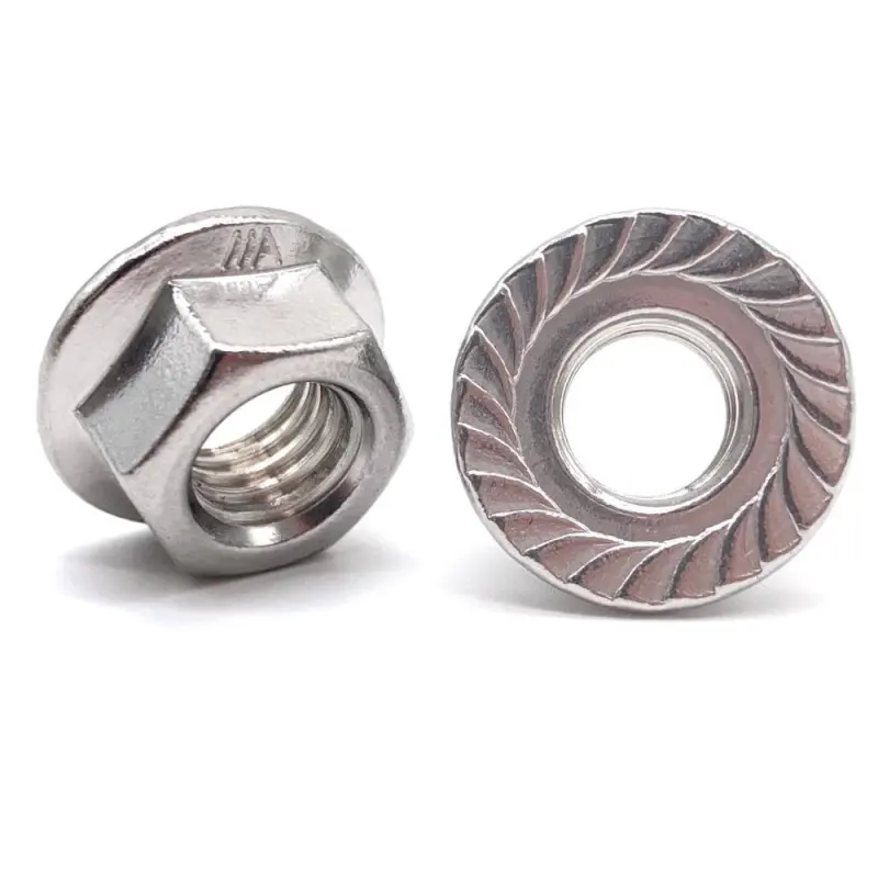 Matice DIN 6923 nerez A4 M5 s ozubením