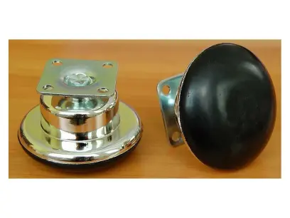 Kluzák s plotýnkou C65 černý/chrom (45 kg) výška 45 mm