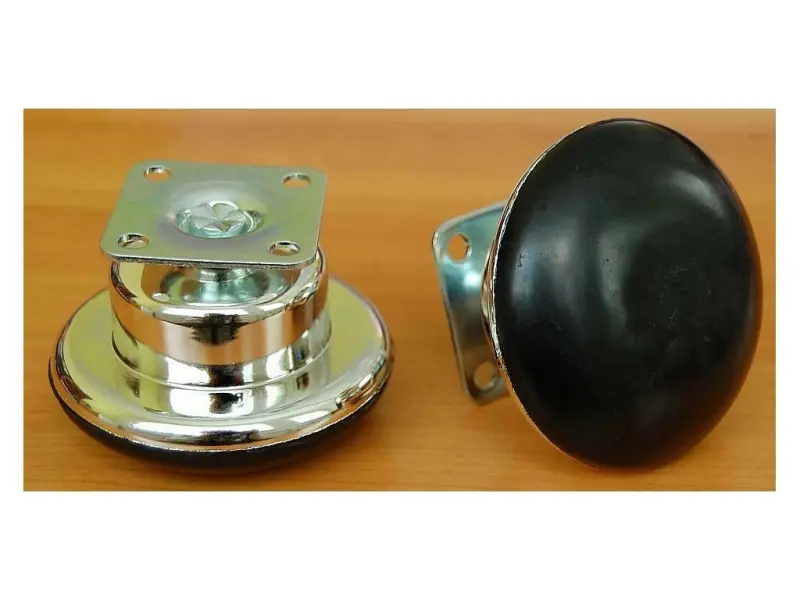 Kluzák s plotýnkou C65 černý/chrom (45 kg) výška 45 mm