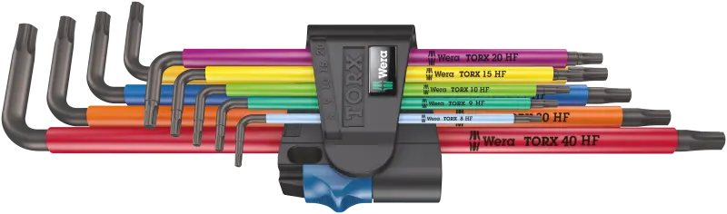 967/9 TX XL Multicolour HF 1 KLÍČ ZÁSTRČNÝ TORX PŘIDRŽOVACÍ  SADA