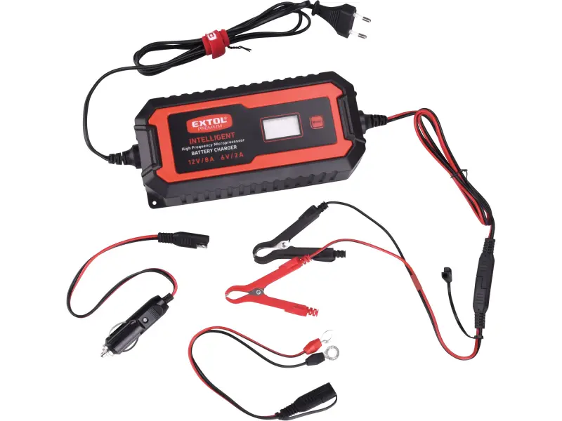 autonabíječka 9stupňová, řízená mikroprocesorem, 12V/6V, 8A autonabíječka 9stupňová, řízená mikroprocesorem, 12V/6V, 8A