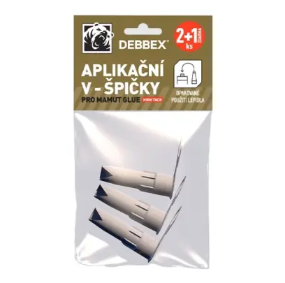 Náhradní aplikační V-špičky pro lepidla MAMUT GLUE blistr 2+1 ks zdarma