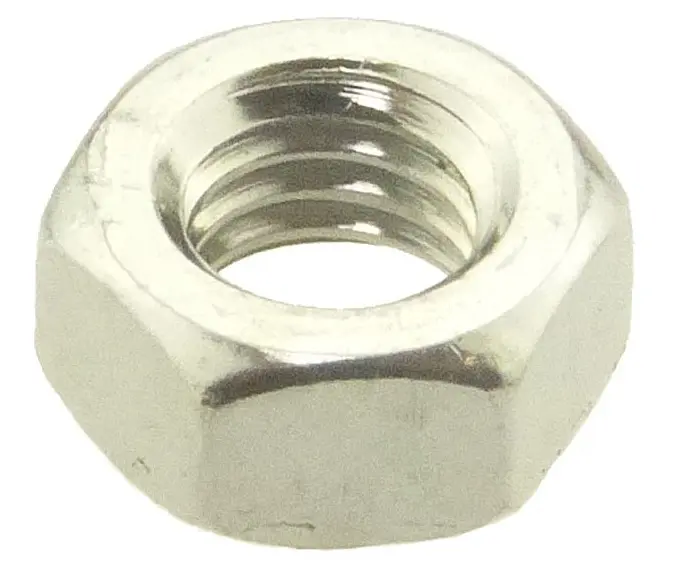 Matice DIN 934 mosaz/chrom M8 Matice DIN 934 mosaz/chrom M8