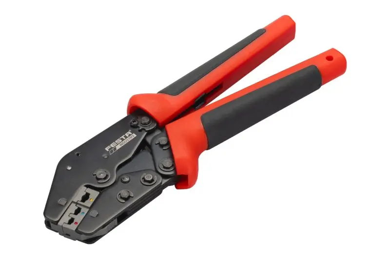 Kleště lisovací / krimpovací FESTA INDUSTRY s výměnnými čelistmi
