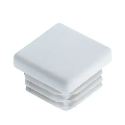 Zátka čtvercová 20x20 tloušťka 1,0-2,0 bílá