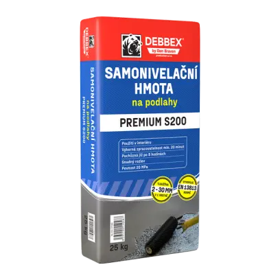 Samonivelační hmota na podlahy PREMIUM S200 25 kg pytel šedá