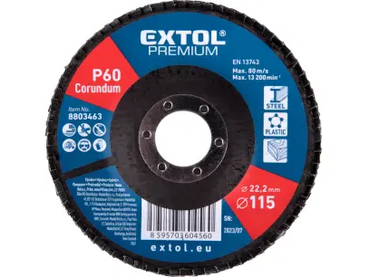 kotouč lamelový šikmý korundový, O115mm, P60