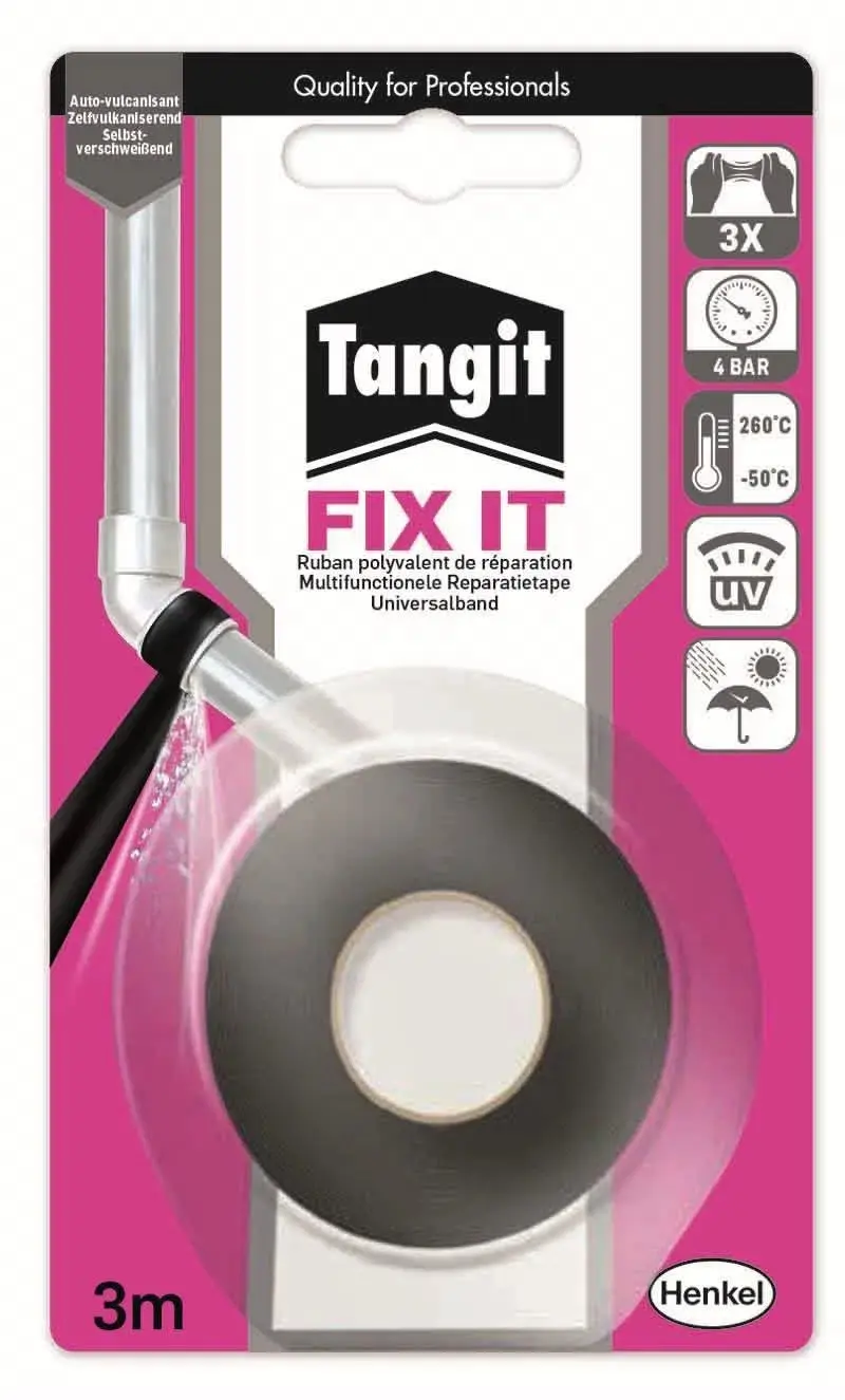Tangit Fix It - vulkanizační těsnicí páska, 3 m Tangit Fix It - vulkanizační těsnicí páska, 3 m