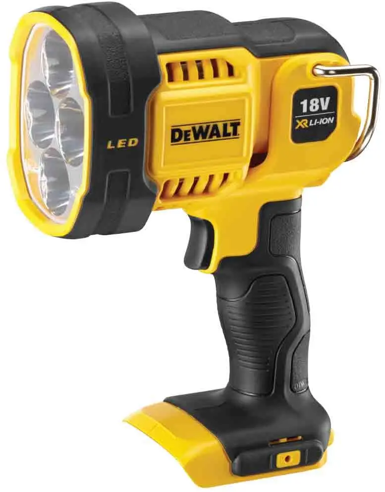 DeWALT Pracovní světlo 18 V XR, dosvit 400 m, 1000 lux IP54, bez aku a nabíječky DeWALT Pracovní světlo 18 V XR, dosvit 400 m, 1000 lux IP54, bez aku a nabíječky