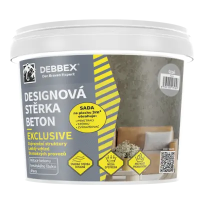 Designová stěrka BETON EXCLUSIVE 5 kg kbelík slonová kost