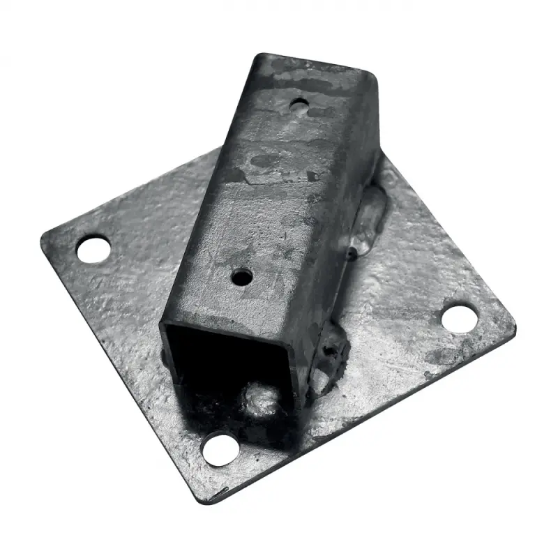 Patka Zn k montáži kulatého sloupku na zeď Ø 38 mm