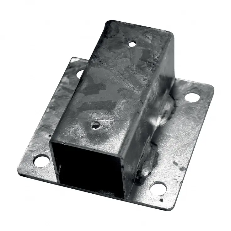 Patka Zn k montáži kulatého sloupku na zeď Ø 48 mm