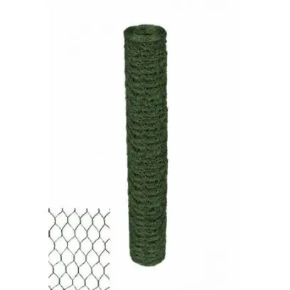 Pletivo Králík šestihranné, oko 30 mm PVC zelené - 25m/balení