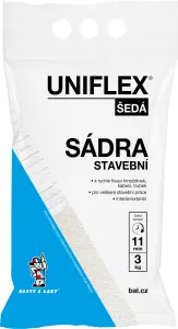Uniflex sádra šedá, stavební, 3 kg