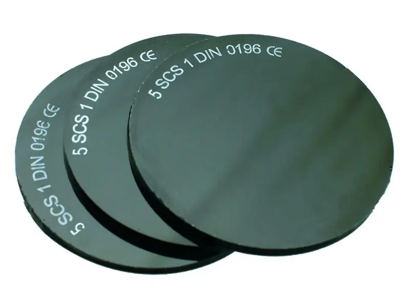 Sklo do svářečských brýlí, průměr 50 mm, tm. č. 5