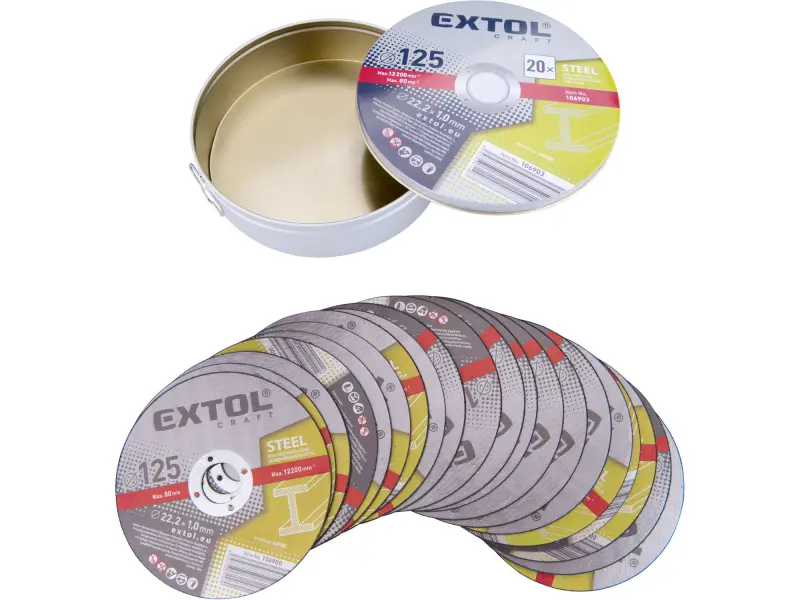 kotouč řezný na kov 20ks, O 125x1,0x22,2mm kotouč řezný na kov 20ks, O 125x1,0x22,2mm