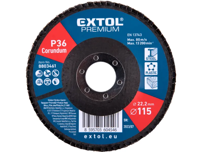 kotouč lamelový šikmý korundový, O115mm, P36