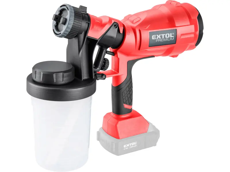 pistole stříkací HVLP aku SHARE20V, 20V Li-ion, bez baterie a nabíječky pistole stříkací HVLP aku SHARE20V, 20V Li-ion, bez baterie a nabíječky