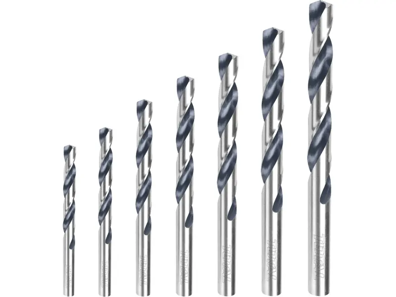 Vrtáky do kovu, HSS, sada 7ks, industrial Vrtáky do kovu, HSS, sada 7ks, industrial