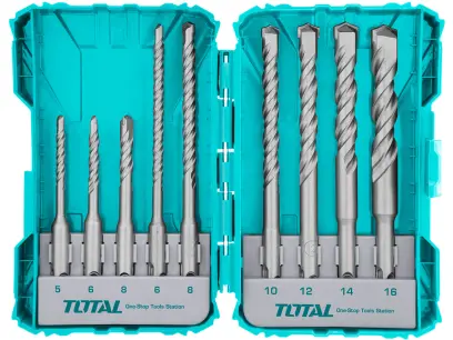 Vrtáky, sada 9ks, SDS Plus, industrial