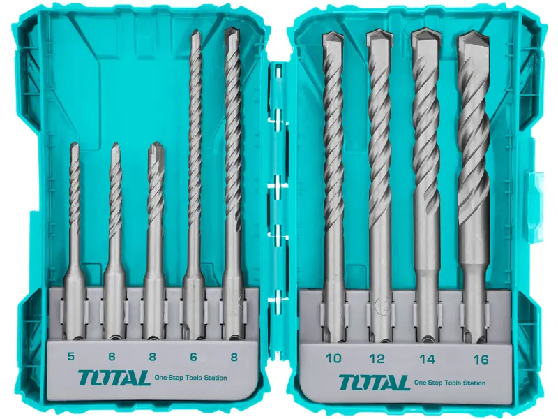 Vrtáky, sada 9ks, SDS Plus, industrial Vrtáky, sada 9ks, SDS Plus, industrial