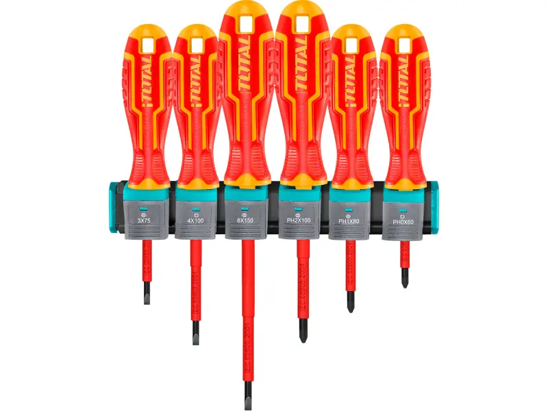 Šroubováky, sada 6ks, 1000V, VDE, industrial, CrV Šroubováky, sada 6ks, 1000V, VDE, industrial, CrV