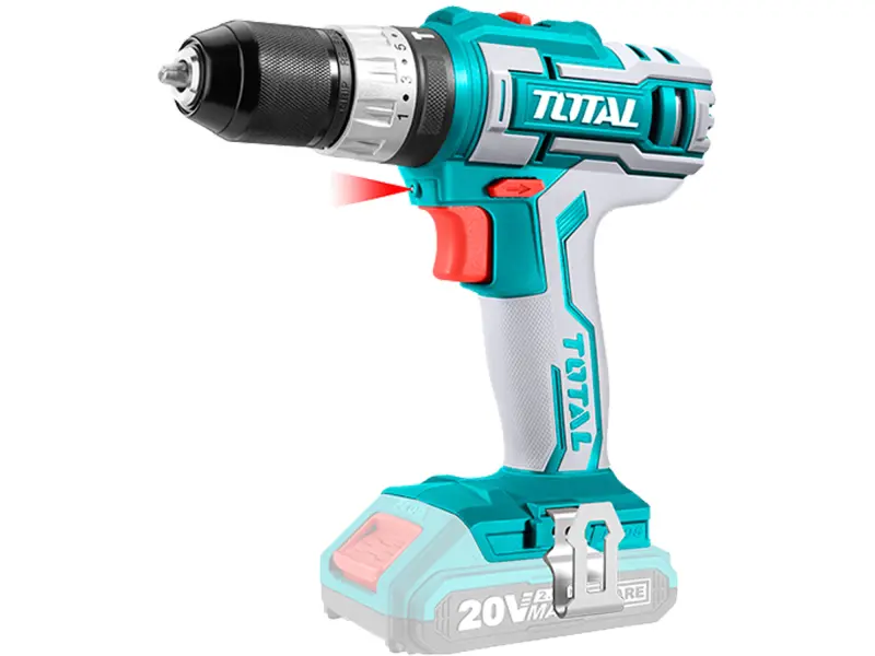 Vrtací šroubovák AKU s příklepem, 20V Li-ion (2x), 2000mAh, Sada 50ks, industrial Vrtací šroubovák AKU s příklepem, 20V Li-ion (2x), 2000mAh, Sada 50ks, industrial