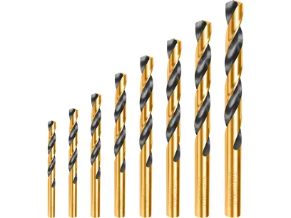 Vrtáky do kovu TACSD0801, sada 8ks HSS