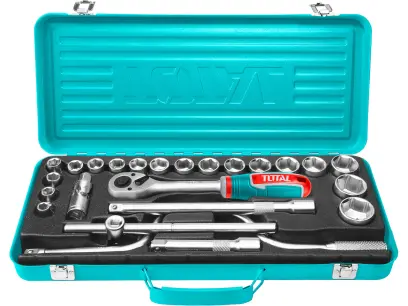 Hlavice nástrčné THT141253, sada 24ks, 1/2