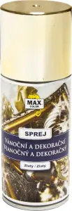 Max Color zlatá dekorační barva ve spreji, 150 ml Max Color zlatá dekorační barva ve spreji, 150 ml