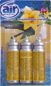 Air Menline Seychelles Vanilla náplň do osvěžovač vzduchu 3× 15 ml Air Menline Seychelles Vanilla náplň do osvěžovač vzduchu 3× 15 ml