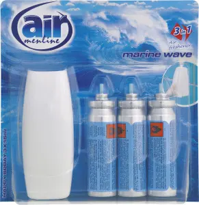 Air Menline Marine Wave osvěžovač vzduchu strojek a náplň 3× 15 ml Air Menline Marine Wave osvěžovač vzduchu strojek a náplň 3× 15 ml