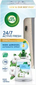 Air Wick Active Fresh automatický difuzér vodní báze a náplň svěží bavlna, 1+228 ml
