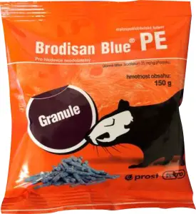 Brodisan Blue PE granule k hubení hlodavců sáček, 150 g