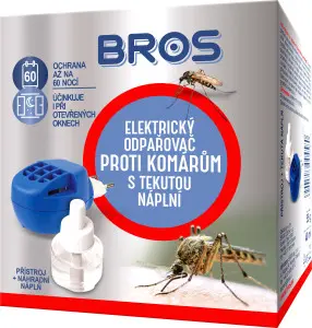 Bros Elektrický odpařovač proti komárům s tekutou náplní, 40 ml