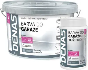 DENAS DO GARÁŽE barva pro zatěžované povrchy a podlahy z betonu, Ral 7040 šedá, 5 kg + 1 kg tužidlo