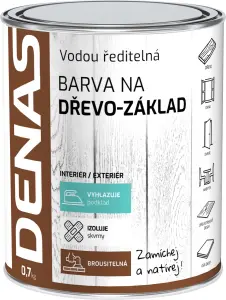 DENAS NA DŘEVO–ZÁKLAD základní barva na dřevo, bílá, 0,7 kg