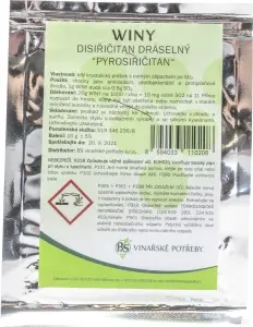 Winy disiřičitan draselný pro potraviny, konzervant E 224, 10 g