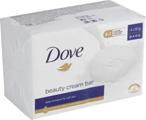 Dove tuhé mýdlo Original Beauty Cream Bar, 4× 90 g