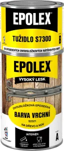 EPOLEX BARVA VRCHNÍ S2321 epoxidová dvousložková  na dřevo, kov, zdivo, 1000 bílá, 700 g + tužidlo 240 g