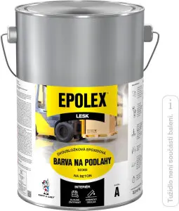 Epolex S2380 dvousložková barva na podlahy, bez tužidla, šeď, 4 kg Epolex S2380 dvousložková barva na podlahy, bez tužidla, šeď, 4 kg
