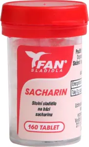Fan sladidla, sacharin, stopní sladidlo, 160 tablet, 10 g