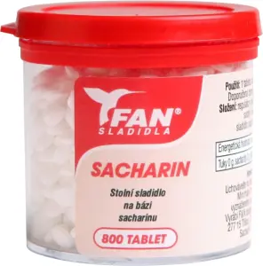 Fan sladidla, sacharin, stopní sladidlo, 800 tablet, 50 g