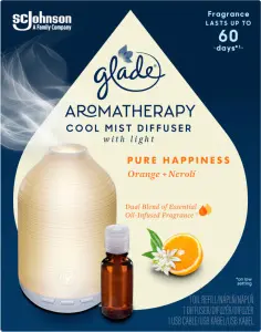 Glade Aromatherapy difuzér a náplň Cool Mist Pure Happiness, 17,4 ml Glade Aromatherapy difuzér a náplň Cool Mist Pure Happiness, 17,4 ml