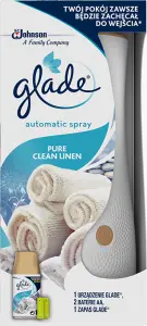 Glade osvěžovač vzduchu Automatický Pure Clean Linen, 269 ml Glade osvěžovač vzduchu Automatický Pure Clean Linen, 269 ml